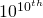 10^{10^{th}}